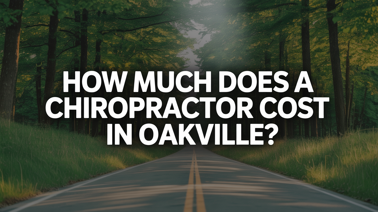 How Much Does a Chiropractor Cost in Oakville?