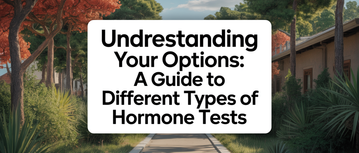 Understanding Your Options: A Guide to Different Types of Hormone Tests
