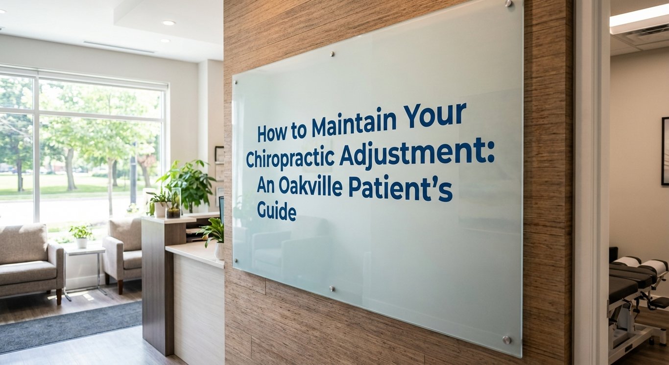 How to Maintain Your Chiropractic Adjustment: An Oakville Patient's Guide