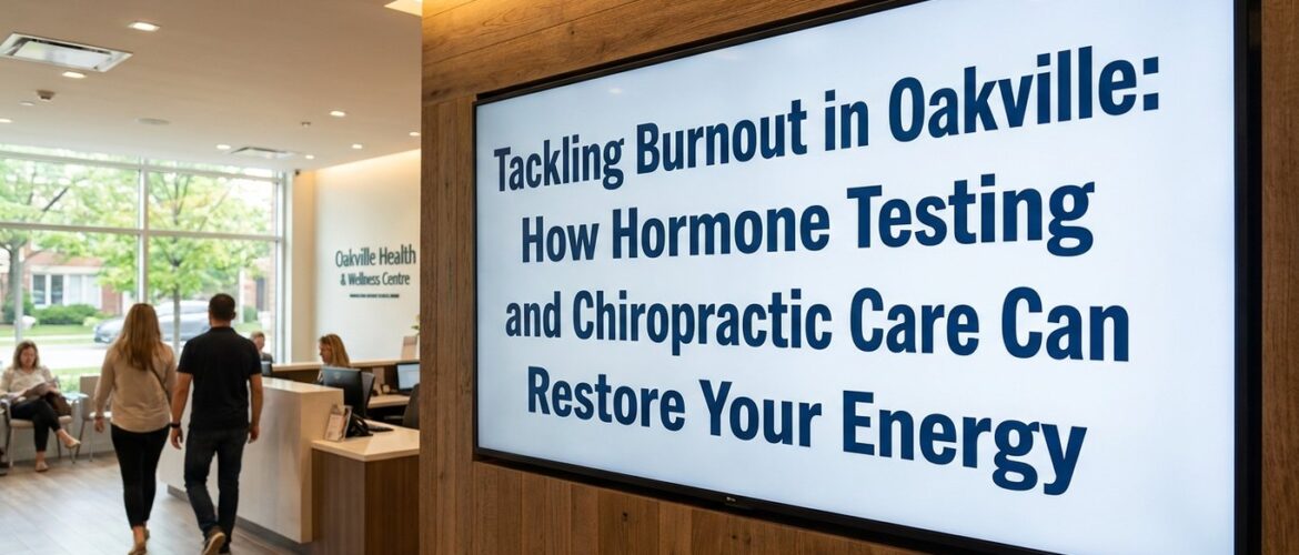 Tackling Burnout in Oakville: How Hormone Testing and Chiropractic Care Can Restore Your Energy