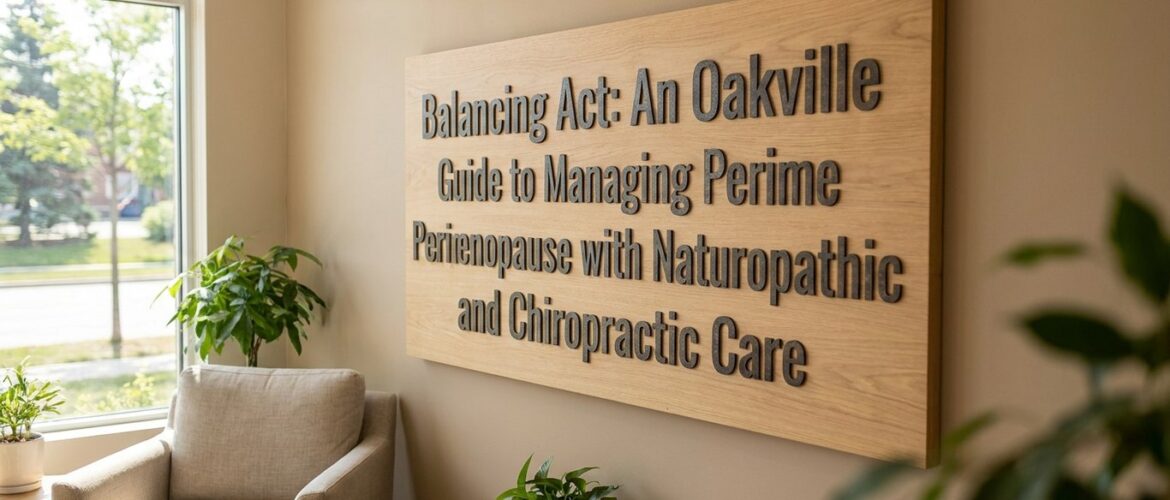 Balancing Act: An Oakville Guide to Managing Perimenopause with Naturopathic and Chiropractic Care