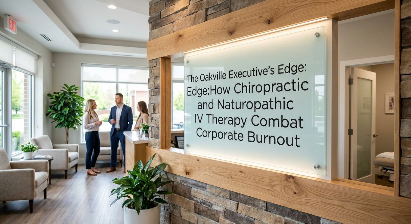 The Oakville Executive's Edge: How Chiropractic and Naturopathic IV Therapy Combat Corporate Burnout