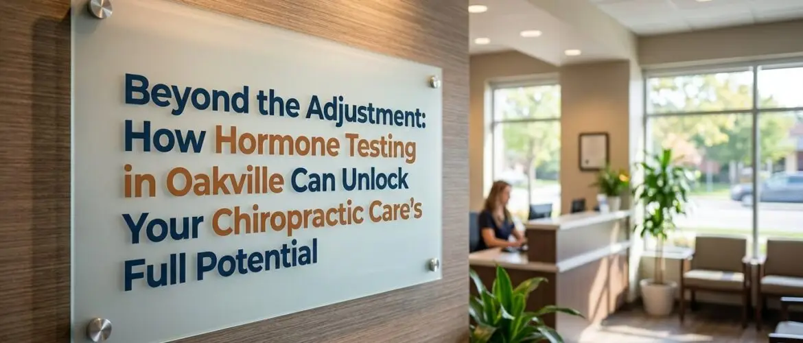 Beyond the Adjustment: How Hormone Testing in Oakville Can Unlock Your Chiropractic Care's Full Potential