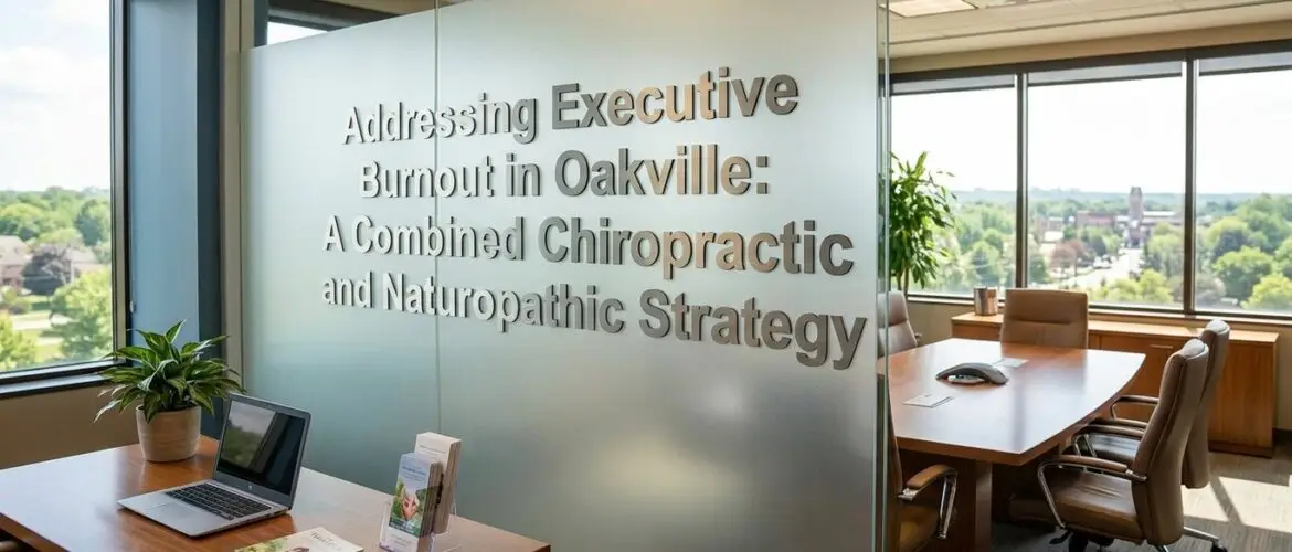 Addressing Executive Burnout in Oakville: A Combined Chiropractic and Naturopathic Strategy