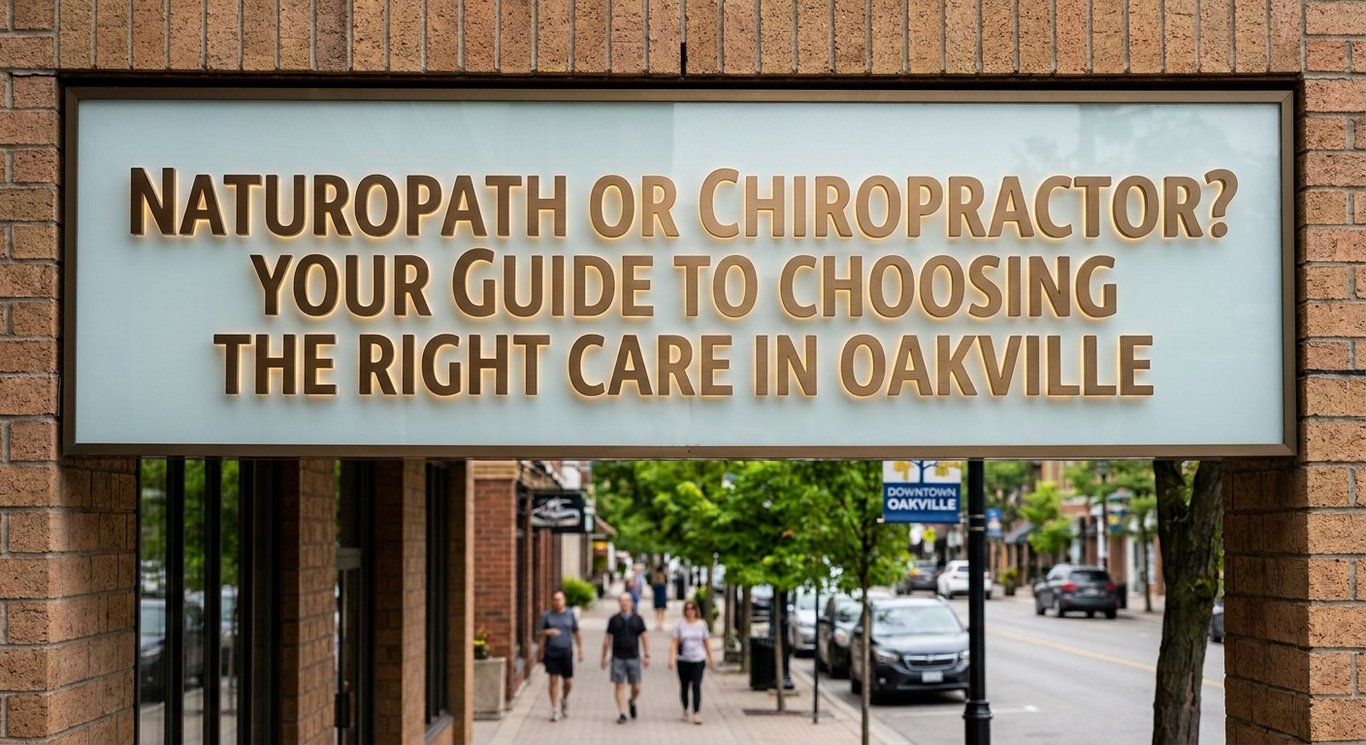 Naturopath or Chiropractor? Your Guide to Choosing the Right Care in Oakville